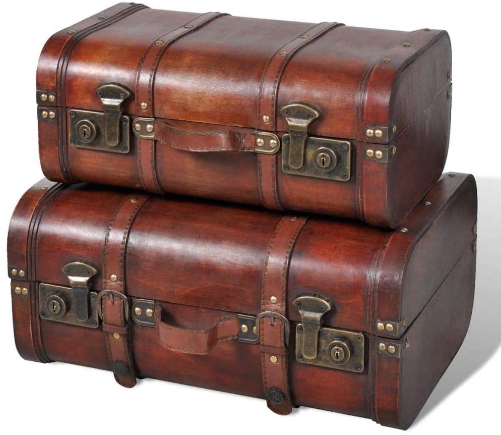 Decorative Antique Suitcase Boxes (1)