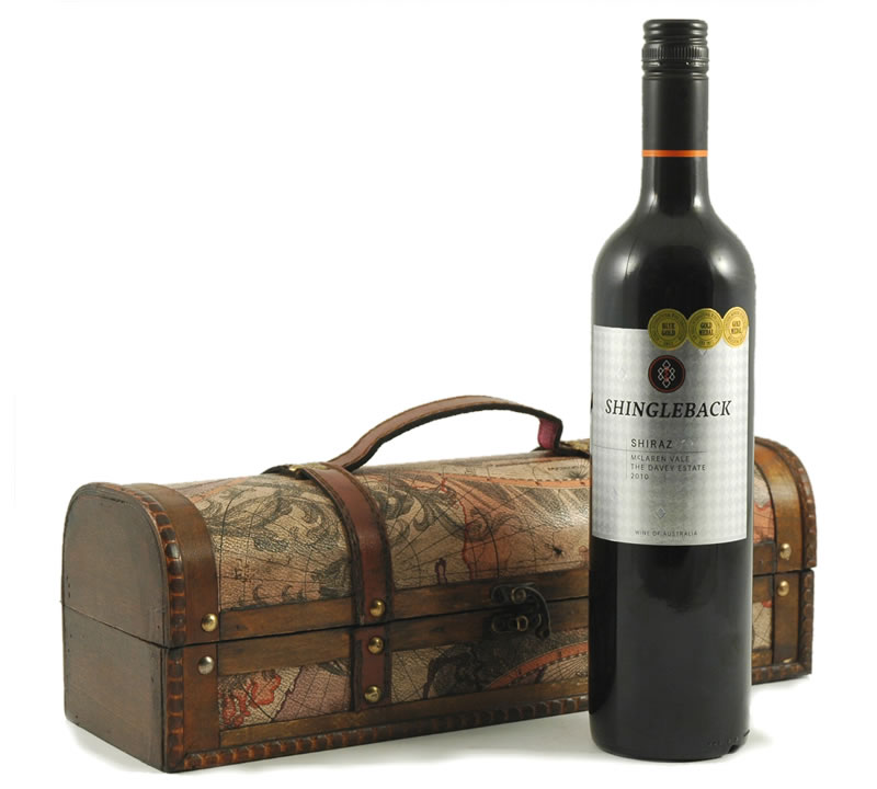 Red Wine Wood Packing Boxes