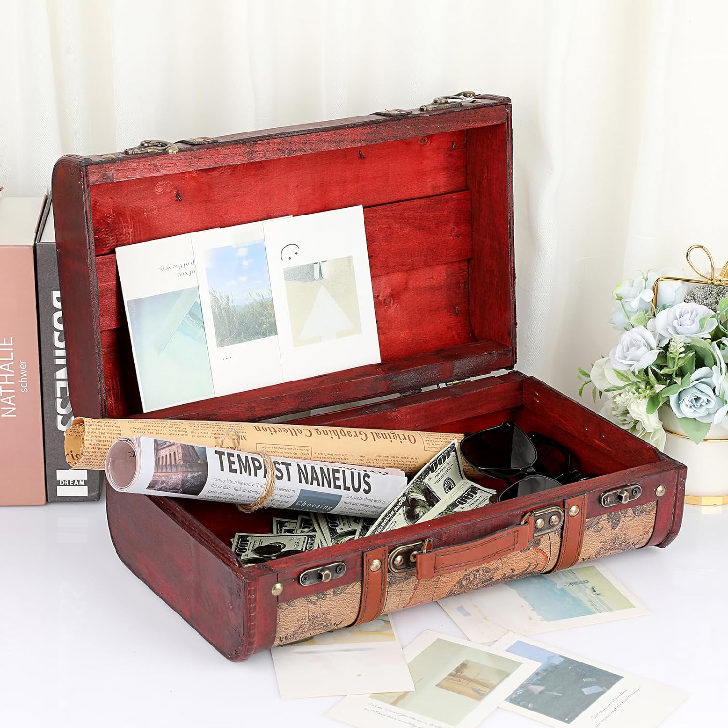 Vintage Wooden Storage Chest (5)