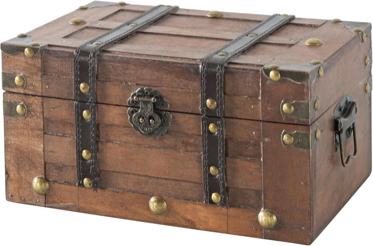 small wooden treasure chest